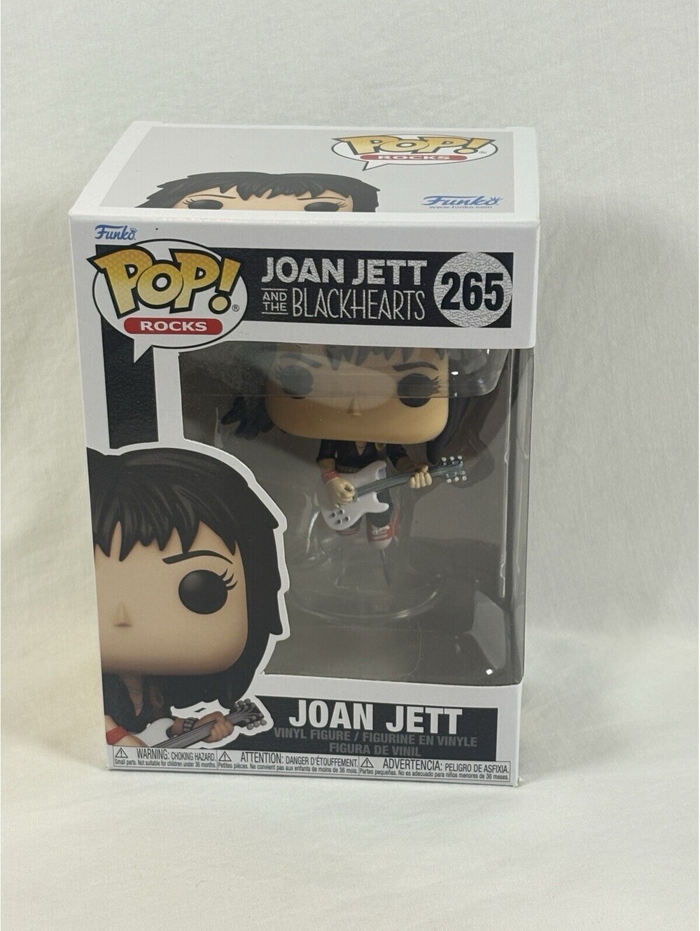 Funko POP Rocks - JOAN JETT Vinyl Figure #265 - Joan and the Blackhearts New!